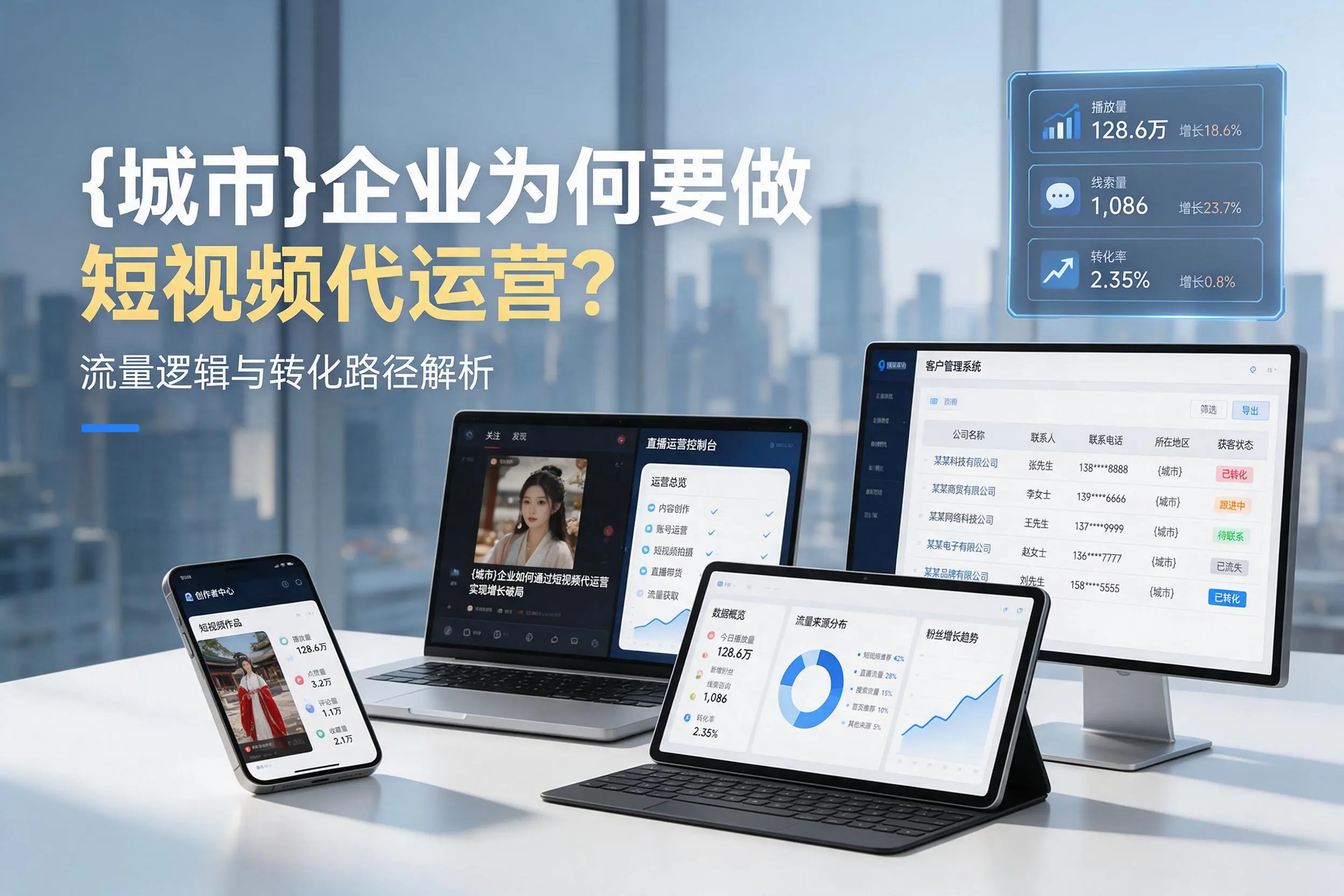 岳阳企业为何要做短视频代运营？流量逻辑与转化路径解析