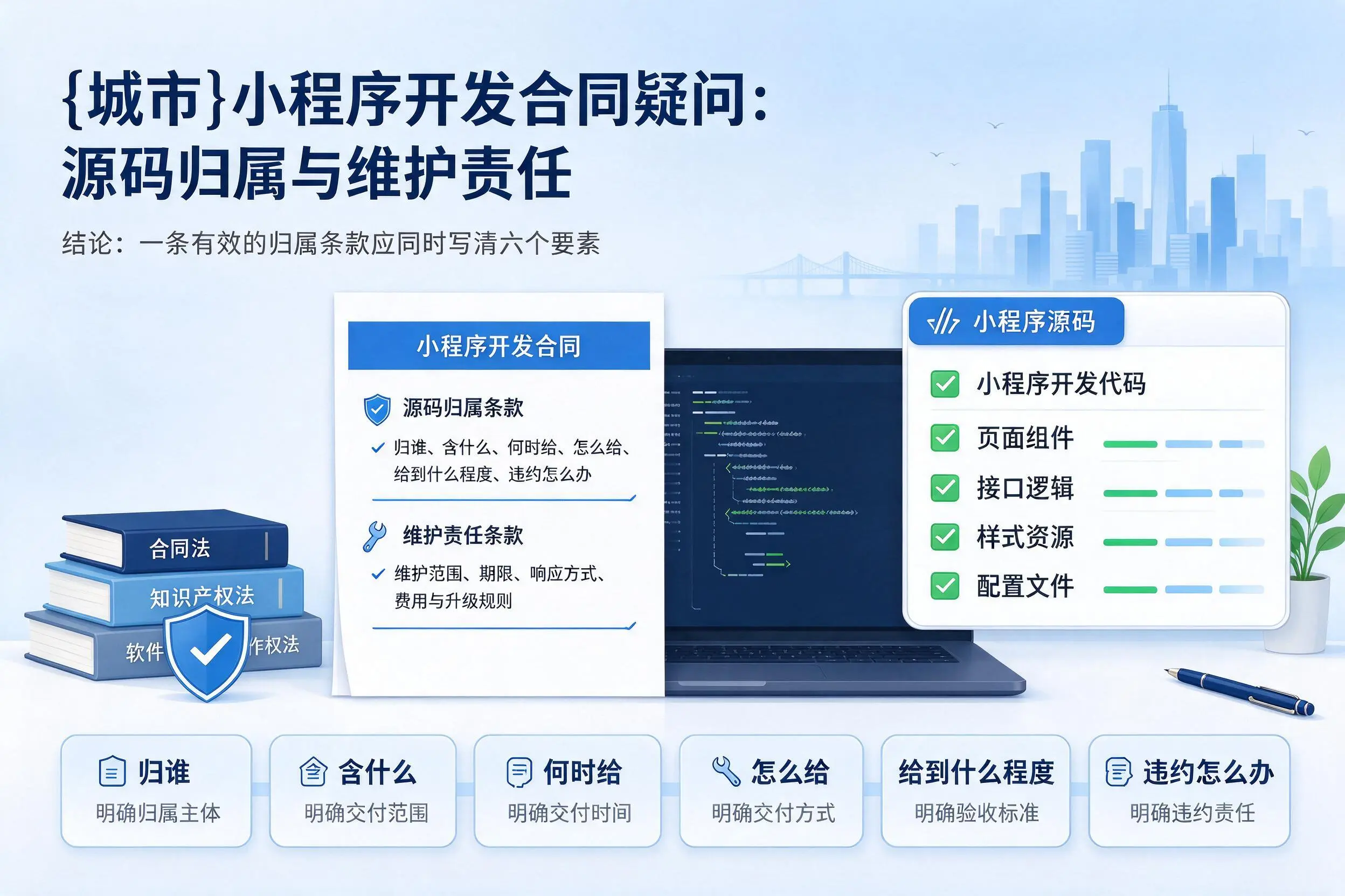 岳阳小程序开发合同疑问：源码归属与维护责任