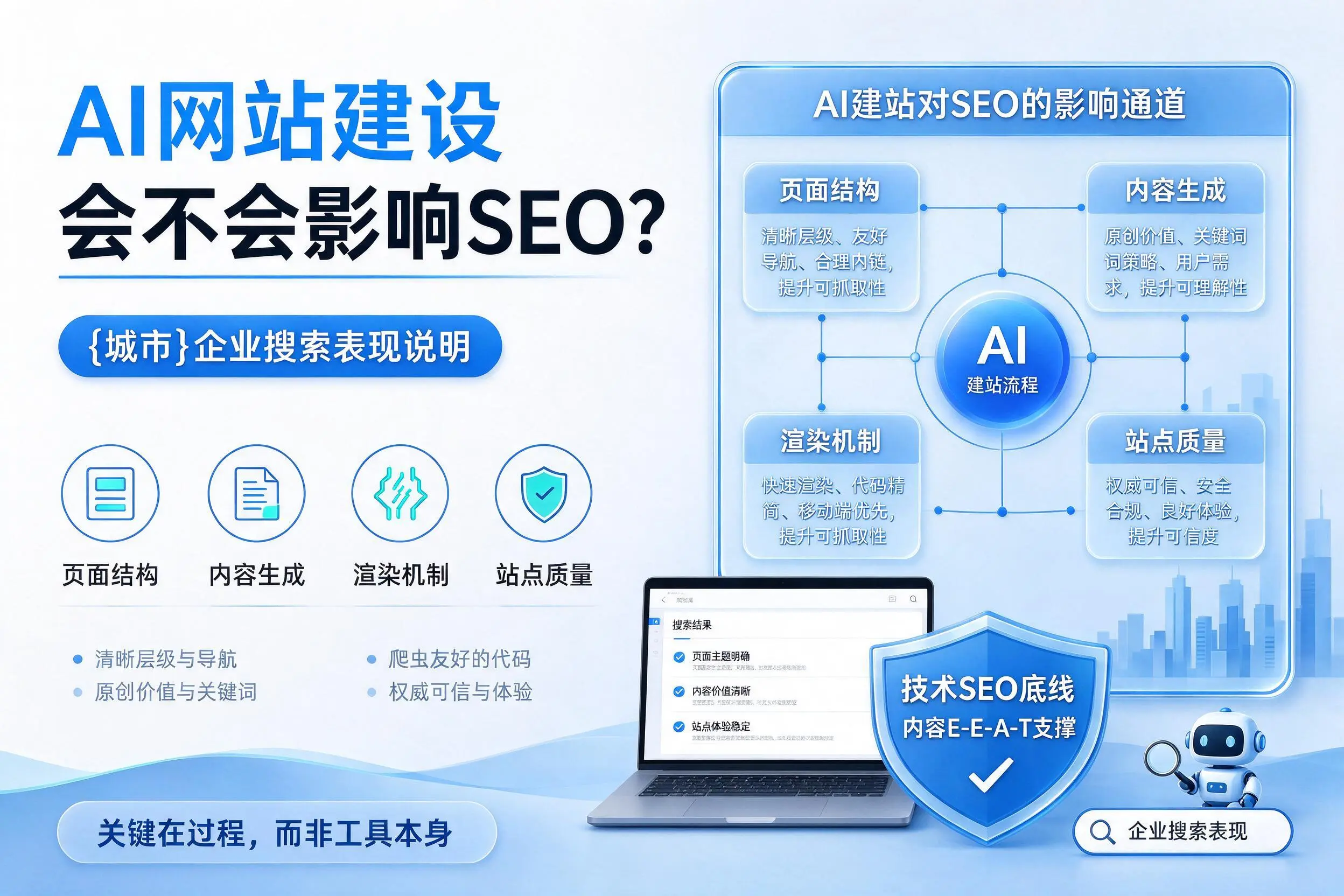 AI网站建设会不会影响SEO？岳阳企业搜索表现说明