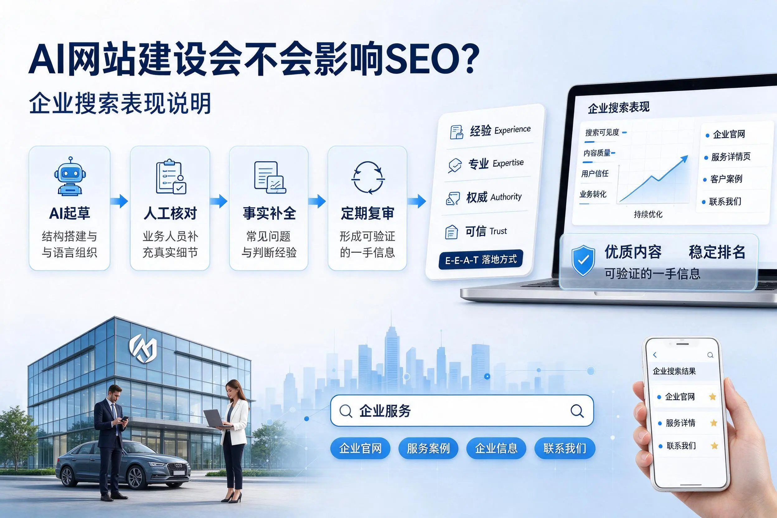 AI网站建设会不会影响SEO？岳阳企业搜索表现说明